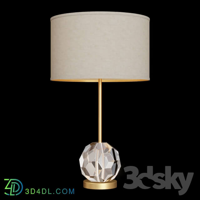 Restoration Hardware BOULE DE CRISTAL TABLE LAMP Brass