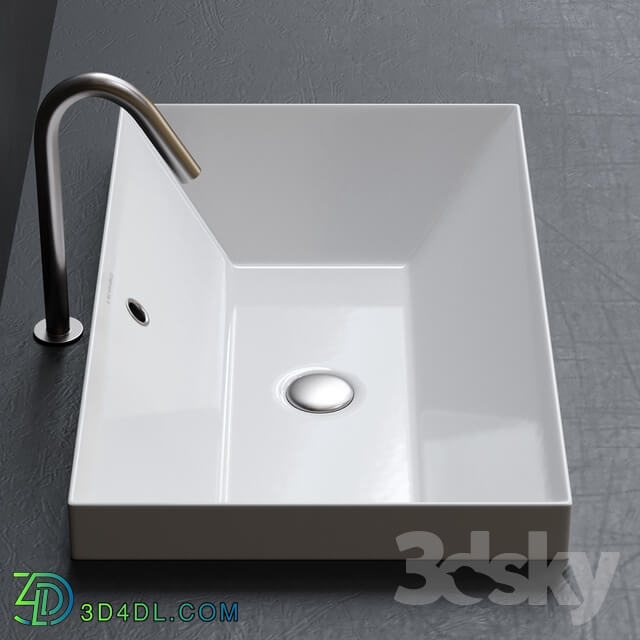 Scarabeo Ceramiche Teorema 2.0 Built in Washbasin