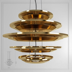 Delightfull HENDRIX chandelier Pendant light 3D Models 