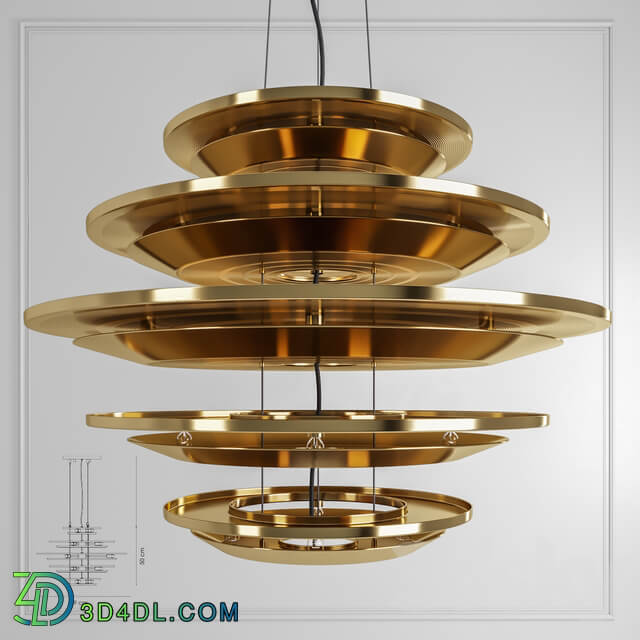 Delightfull HENDRIX chandelier Pendant light 3D Models