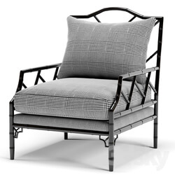 Eichholtz Morgan Dixon Black and white chair 