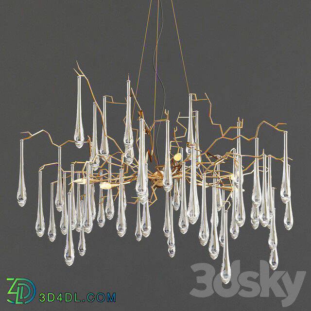 Four Exclusive Chandelier Collection 8 Pendant light 3D Models