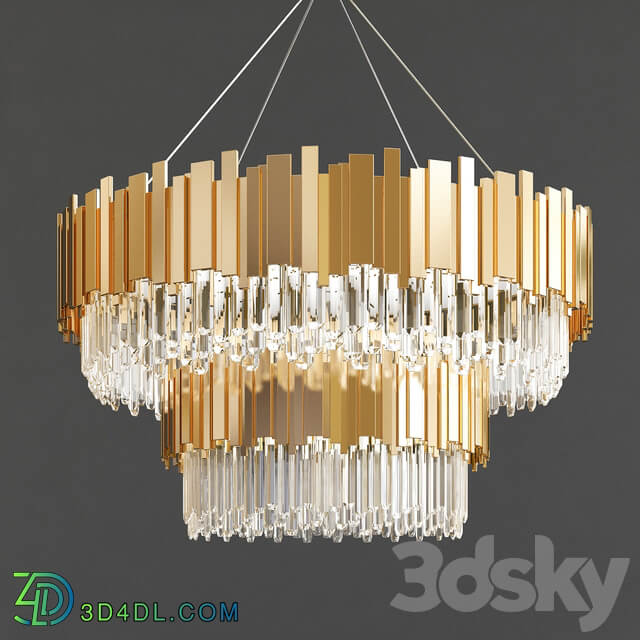 Four Exclusive Chandelier Collection 8 Pendant light 3D Models