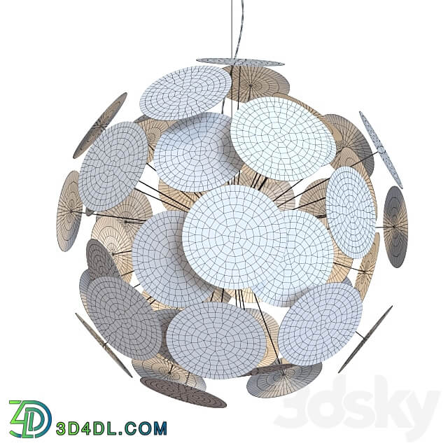 Chandelier Zuma Line Dots. Pendant light 3D Models