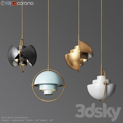 Gubi Multi Lite Pendant Louis Weisdorf Pendant light 3D Models 