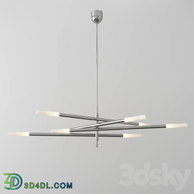 Rousseau grande eight light articulating chandelier by Kelly Wearstler Pendant light 3D Models