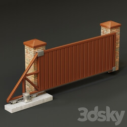 Automatic sliding gates 3D Models 