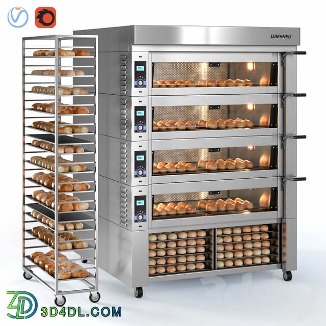 WIESHEU convection oven 3D Models