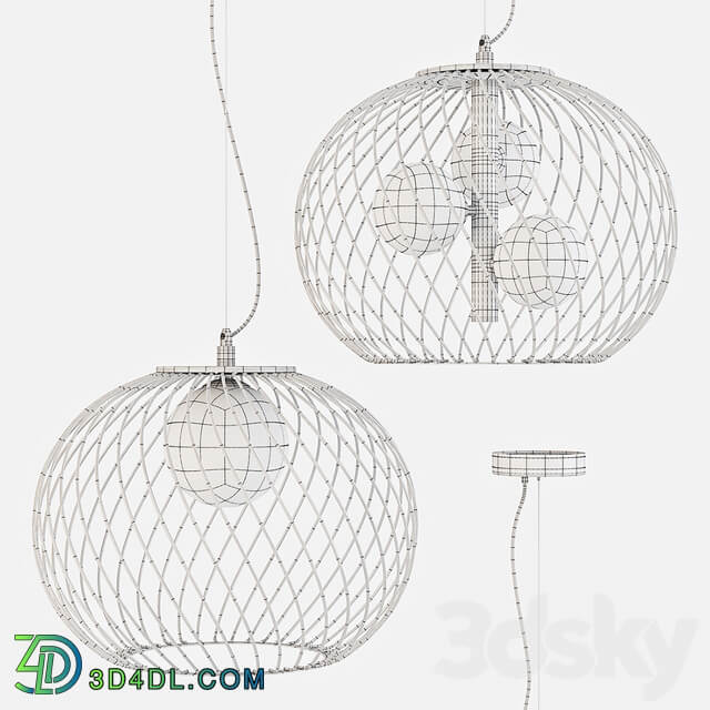 Italux Pendant Lamp Clarisa Pendant light 3D Models