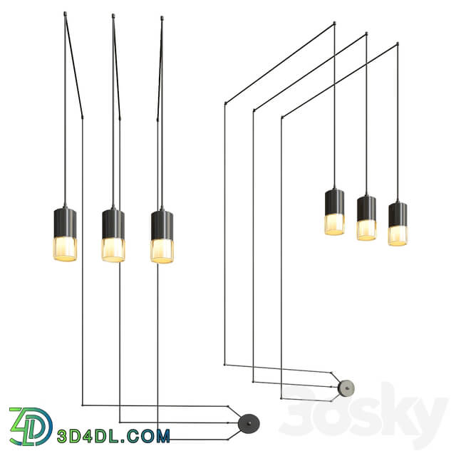 Four Exclusive Chandelier Collection 13 Pendant light 3D Models