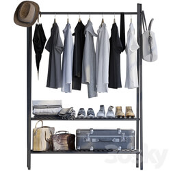 Rack for clothes Clothes 3D Models 