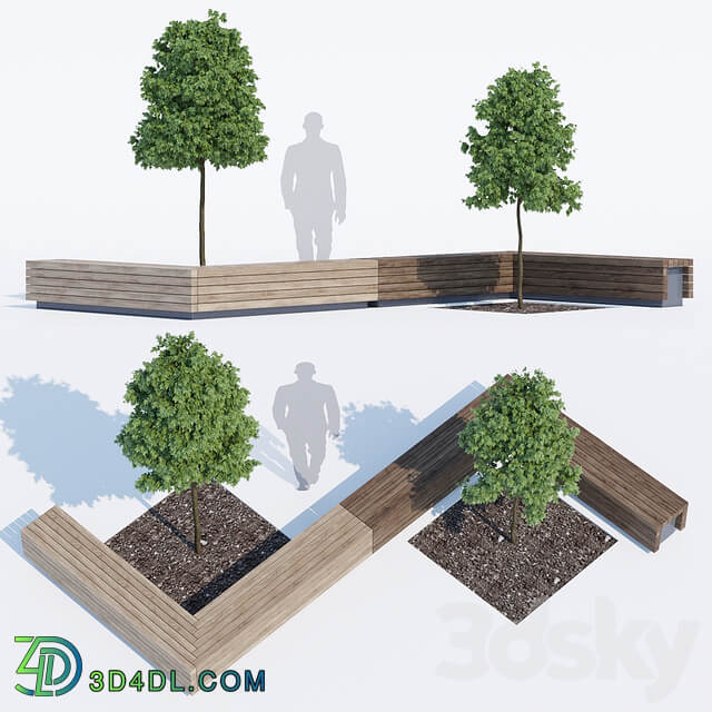 Solid peano benches 3D Models