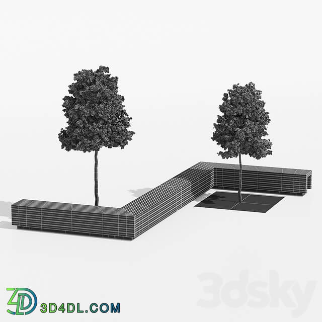 Solid peano benches 3D Models