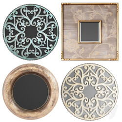 Collection of decorative mirrors. one 3D Models 