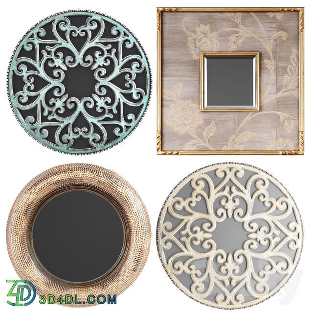 Collection of decorative mirrors. one 3D Models