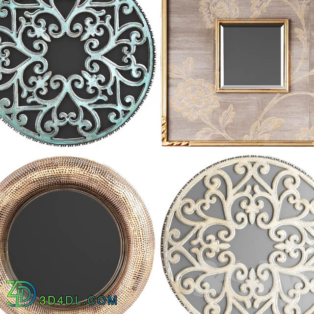 Collection of decorative mirrors. one 3D Models