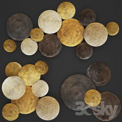 ART. Circles Wall Decor. Other decorative objects 3D Models 