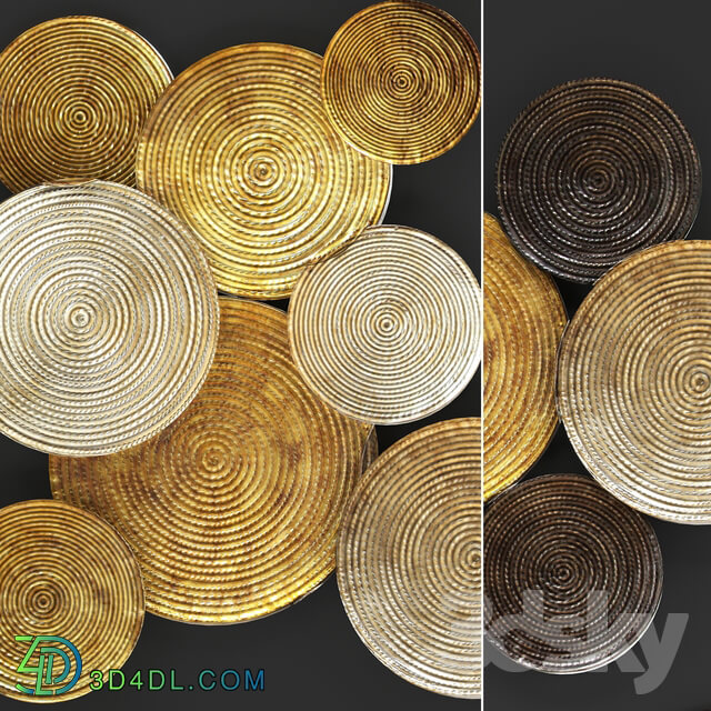 ART. Circles Wall Decor. Other decorative objects 3D Models