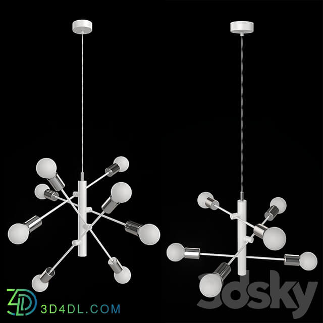 Eglo chandelier set. Pendant light 3D Models