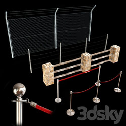 Set of fences From love to hate 3D Models 