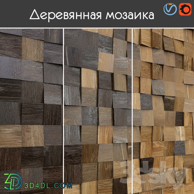 Wooden mosaic 003