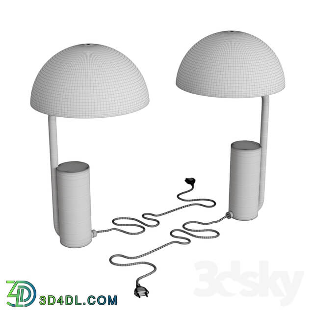 Cap table lamp