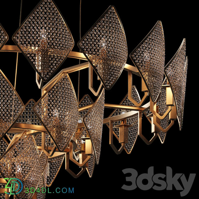 Chandeliers Baga by Patrizia gargandi Ceiling lamp 3D Models