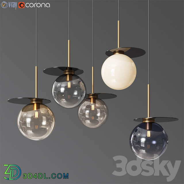 Umbra Glass Pendant By Bomma Pendant light 3D Models