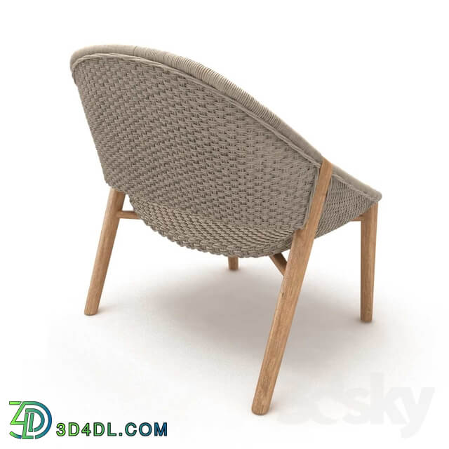 Tribu elio handwoven armchair 3d model