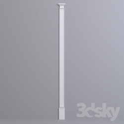 Pilaster Europlast. Capital 1.21.008 Barrel 1.22.050 Base 1.23.600 