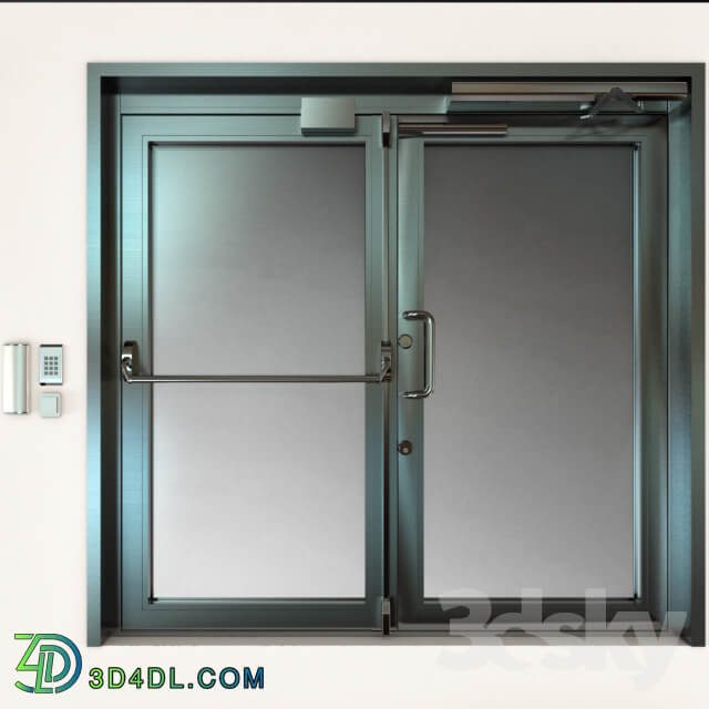 Metal fire doors