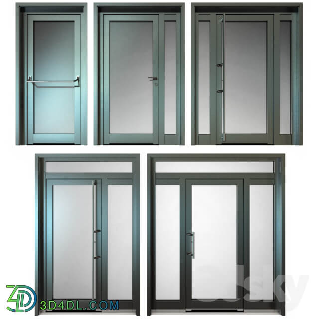 Metal fire doors