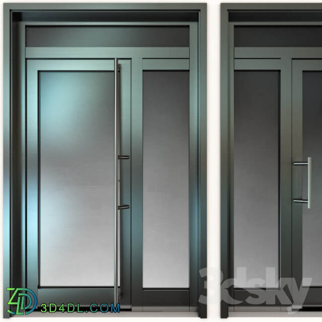 Metal fire doors