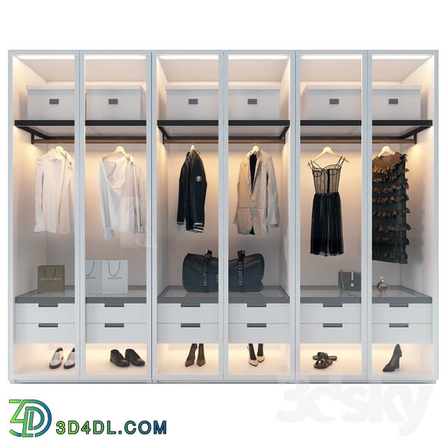 Wardrobe Display cabinets Dressing room Poliform fitted 2