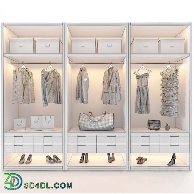 Wardrobe Display cabinets Dressing room Poliform fitted 2