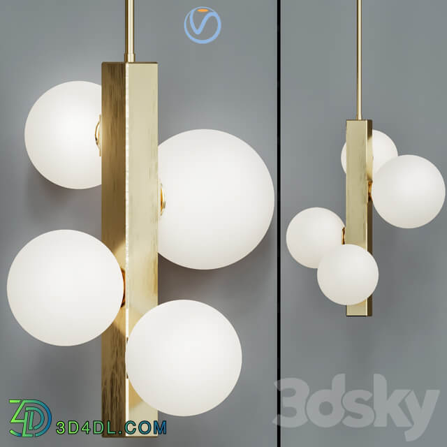 Hinsdale wall sconce Pendant light 3D Models