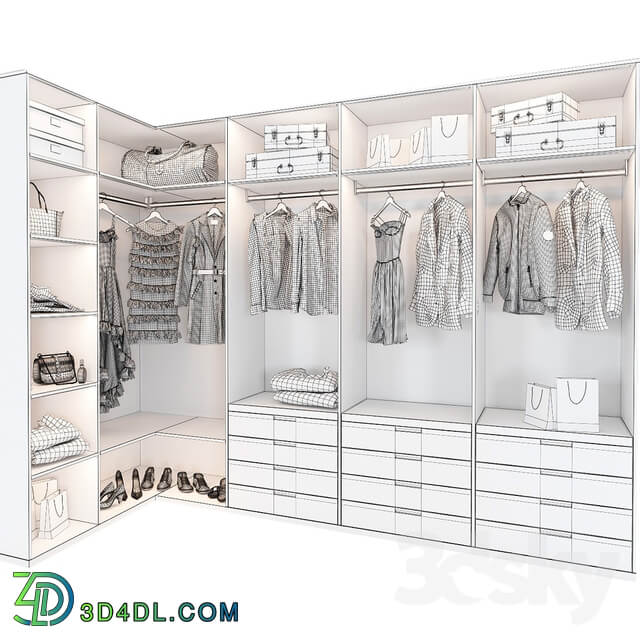 Wardrobe Display cabinets Dressing room 7