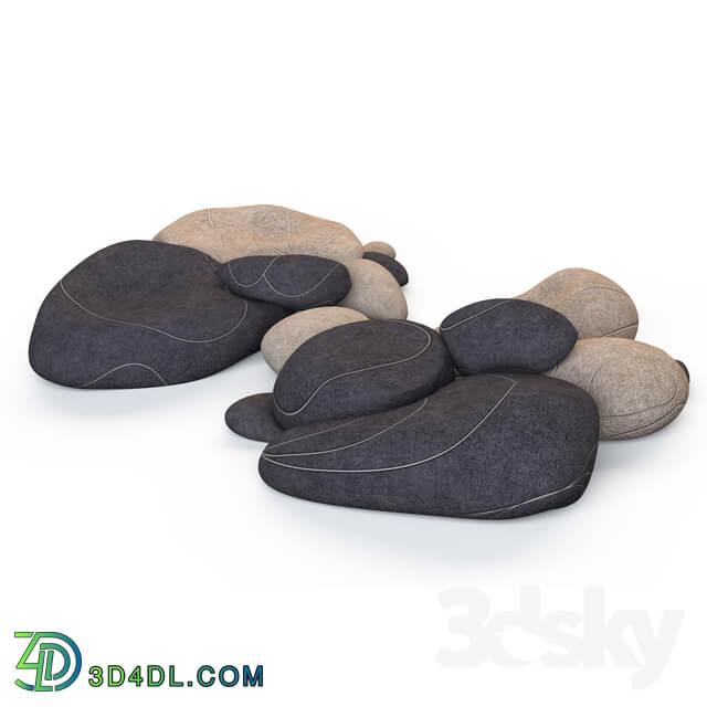 Floor cushions stones Chairs SMARIN