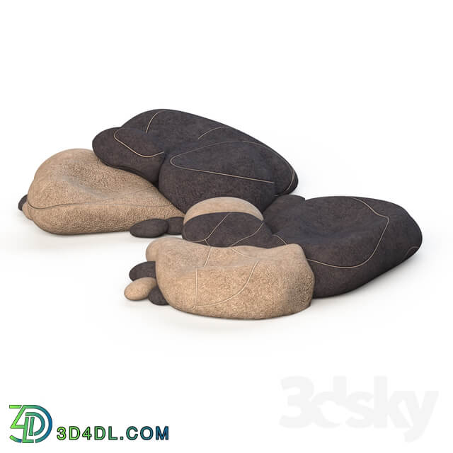 Floor cushions stones Chairs SMARIN