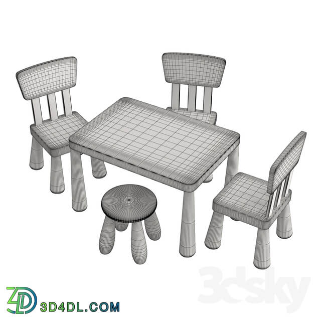 Table Chair Ikea mammut