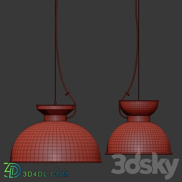 Olsson and Jensen Ceiling lamp blue Pendant light 3D Models
