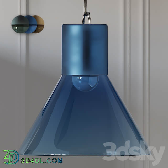 CROWDYHOUSE Funnel Pendant Lamps 3 Colors Pendant light 3D Models