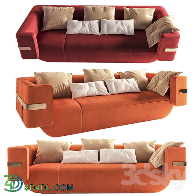 LONGHI MI Leather sofa