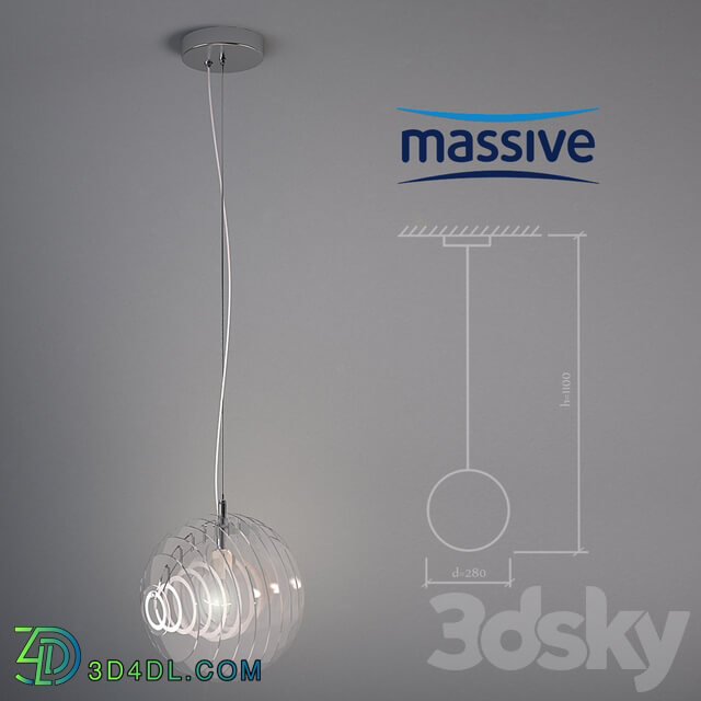 Massive Ballard Pendant light 3D Models