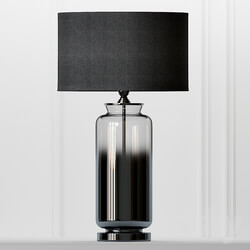 Cox Cox Gray Smoke Glass Table Lamp 