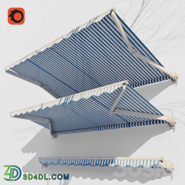 Casset awning 3D Models