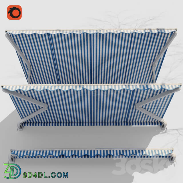 Casset awning 3D Models