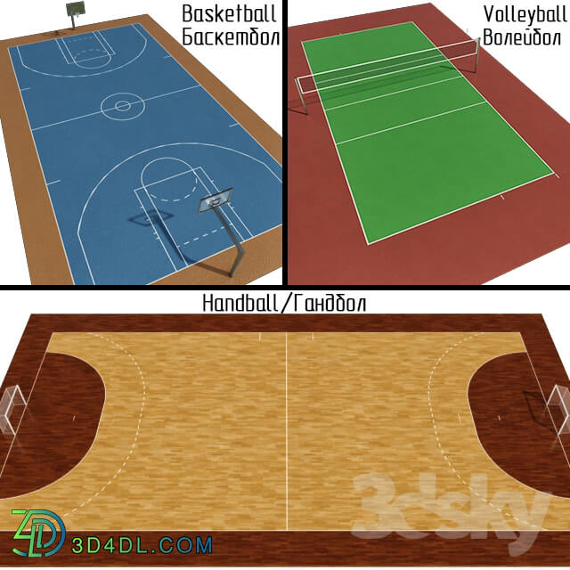 Handball Basketball Volleyball