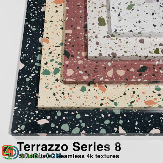 Stone Terrazzo Series 8 5 Seamless Materials 