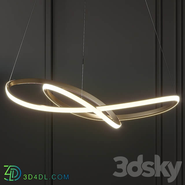 Ribbon LED Ceiling Pendant by Heal 39 s Pendant light 3D Models